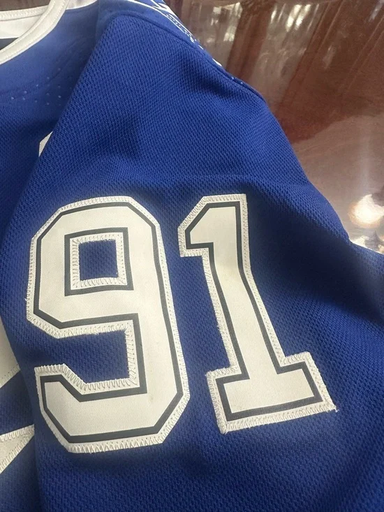 Adidas NHL Tampa Bay Lightning #91 Steven Stamkos Authentic Jersey Men's Size 56 - Picture 3 of 7